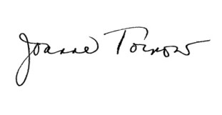Image of the signature of Dr. Joanne Tornow, Assistant Director for Biological Sciences